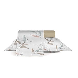 Jogo de Cama Queen 4 Peças Teka 100% Algodão 180 Fios Aurora