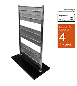 Toalheiro Térmico de Piso em Inox ZZONN com 9 Barras - Modelo P09CD-1 - 127V