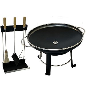Lareira e Cooler ZZONN LC560 - 2 em 1: Lareira Externa e Cooler de Bebidas