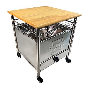 BOKX Prime - Tudo em 1 - Churrasqueira, Lareira Externa e Cooler de Bebidas