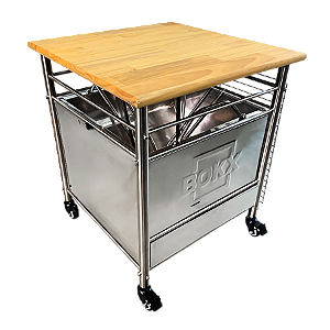 BOKX Master - Tudo em 1 - Churrasqueira, Lareira Externa e Cooler de Bebidas