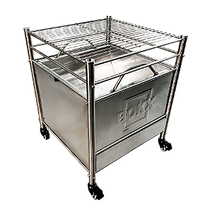 BOKX Classic - Tudo em 1 - Churrasqueira, Lareira Externa e Cooler de Bebidas