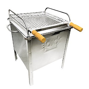 BOKX Light - Tudo em 1 - Churrasqueira, Lareira Externa e Cooler de Bebidas