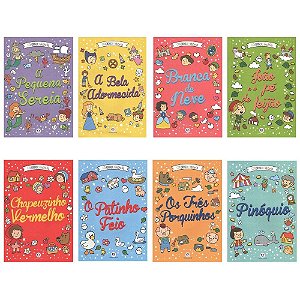Kit Livros Colorindo Histórias | Contos Clássicos com 8 Livros | Editora Ciranda Cultural