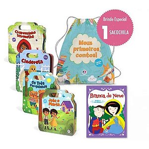 Kit Livro Infantil Mochilinha Literária | Lendo por Aí Contos Clássicos | Editora Ciranda Cultural