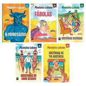 Coleção Tatu-Bola Livros de Monteiro Lobato com 5 Títulos