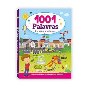 Livro 1001 Palavras em Inglês e Português | Capa Dura