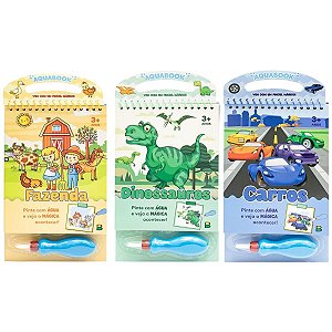 Coleção Aquabook | Sugerido para Meninos | Pinte e Apague