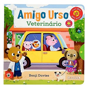 Livro Amigo Urso Veterinário | Todo Cartonado | Livro Interativo