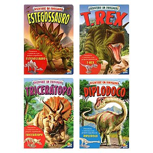Coleção Desenterre um Dinossauro – 4 Livros Todo Cartonado – Editora Todolivro