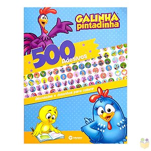 Livro Galinha Pintadinha 500 Adesivos | Brochura e Capa Papel Cartão | Editora Culturama
