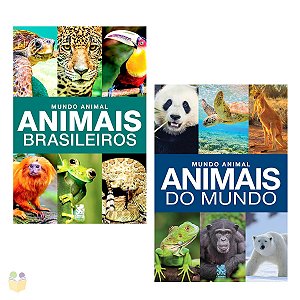 Coleção Mundo Animal| Brochura Capa em Papel Cartão | 2 Livros | Editora Camelot