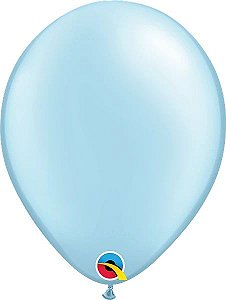 Balão Latex Round 11 Azul Perolado
