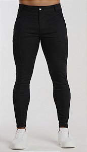 CALÇA SKINNY ALFAIATARIA PRETA
