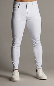 CALÇA SKINNY C/ ELASTANO BRANCA