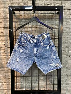 BERMUDA JEANS MARMORIZADA