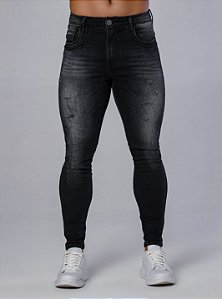 CALÇA SKINNY C/ ELASTANO PRETA