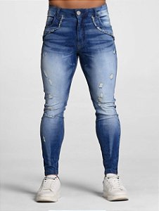 CALÇA SKINNY C/ ELASTANO JEANS