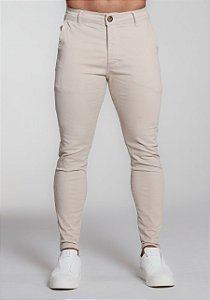 CALÇA ALFAIATARIA C/ ELASTANO AREIA