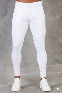 CALCA ALFAIATARIA C/ ELASTANO BRANCA