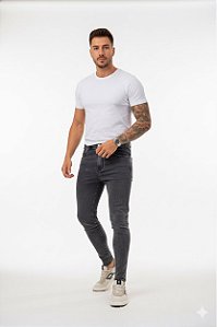 CALÇA SKINNY C/ ELASTANO MARMORIZADA