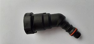 01 Bico engate rápido para linha ou bomba de combustível 45° Entrada de 8mm e saída de 10mm