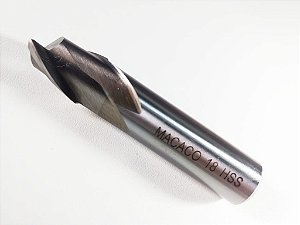 Fresa Topo Reto 2 Cortes Aço Rápido (HSS) 18X16X19X79 mm Macaco 18 mm