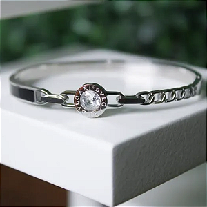 Bracelete Inspiração Bulgari Prateado