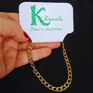 Pulseira Grumet Dourada em Aço Inox