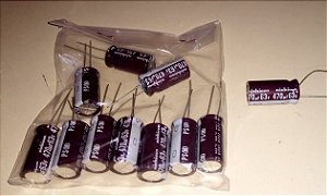 10 capacitores 470uf x 63v Nichicon