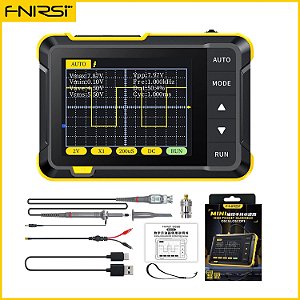 FNIRSI-Mini osciloscópio digital portátil, largura de banda analógica, 800 VP
