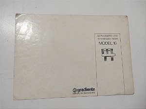 Manual original Tuner Gradiente Model 16