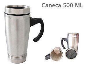 Canaca Para Shopp E Cerveja 500 Ml Térmica Com Tampa