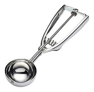 Colher Sorvete Inox C/ Extrator Ejetor Bolas Desboleador