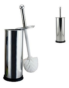 Escova De Limpar Vaso Sanitário Suporte Em Aço Inox