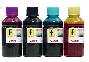 100ml de Tinta CANON Corante para Impressoras Cartuchos Bulk Ink Recarga Universal P/ Todos Modelos PRETO / AZUL / MAGENTA / AMARELO  