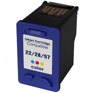 Cartucho de Tinta Colorido Compativel Universal para Impressora HP - 22 | 28 | 57 | 22xl Color 14ml Novo