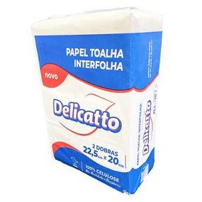 PAPEL TOALHA INTERFOLHA DELICATTO 2 DBS 22,5x21cm C/ 1000 FOLHAS