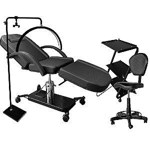 PEM 10 - Kit Promo Maca Estética Hidráulica Mocho Luminária Led Meia Lua Carrinho