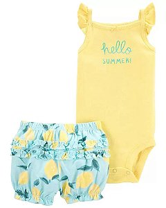 Conjunto Manga  Flutter Hello Summer