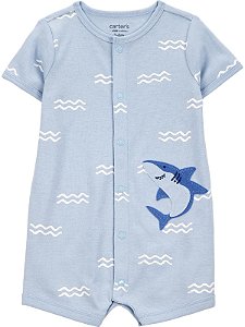 Romper Carter's Azul Tubarão