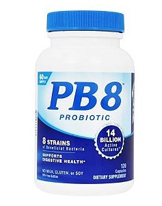 PB8 Probiótico Para a Saúde Digestiva 14 Bilhões de UFC - 120 Cápsulas
