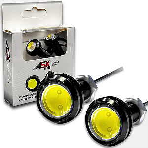 Par Led Drl Eagle Asx Branco 12v 3w Olho De Boi