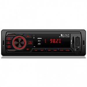 Rádio Player Mp3 Automotivo E-tech Premium  Bt/Fm/usb/sd/aux