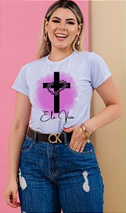 Camiseta Baby Look Básica Soft - Ele Vive