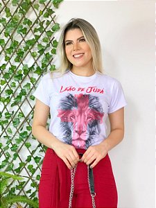 Camiseta Baby Look Básica Soft - Leão de Judá