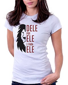 Camiseta Baby Look Básica Soft - Dele por Ele e Para Ele