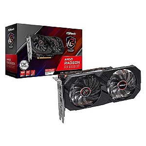 Placa de Vídeo ASRock Radeon RX 6500 XT Phantom Gaming D OC, 4GB, GDDR6, 64-Bit, Preto