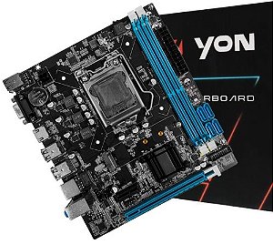 Placa Mãe YON H61G578, Chipset H61, Intel LGA 1155, mATX, DDR3