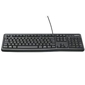 TECLADO LOGITECH C/FIO K120 PRETO